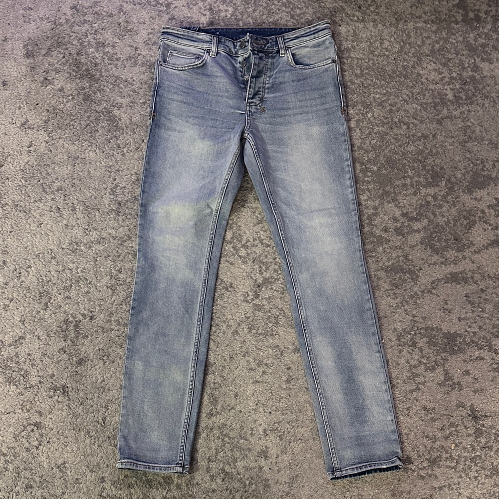 Ksubi Men's Faded Blue Skinny Jeans